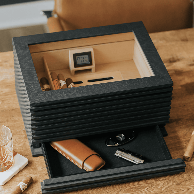 KOBI Glass Top Humidor -