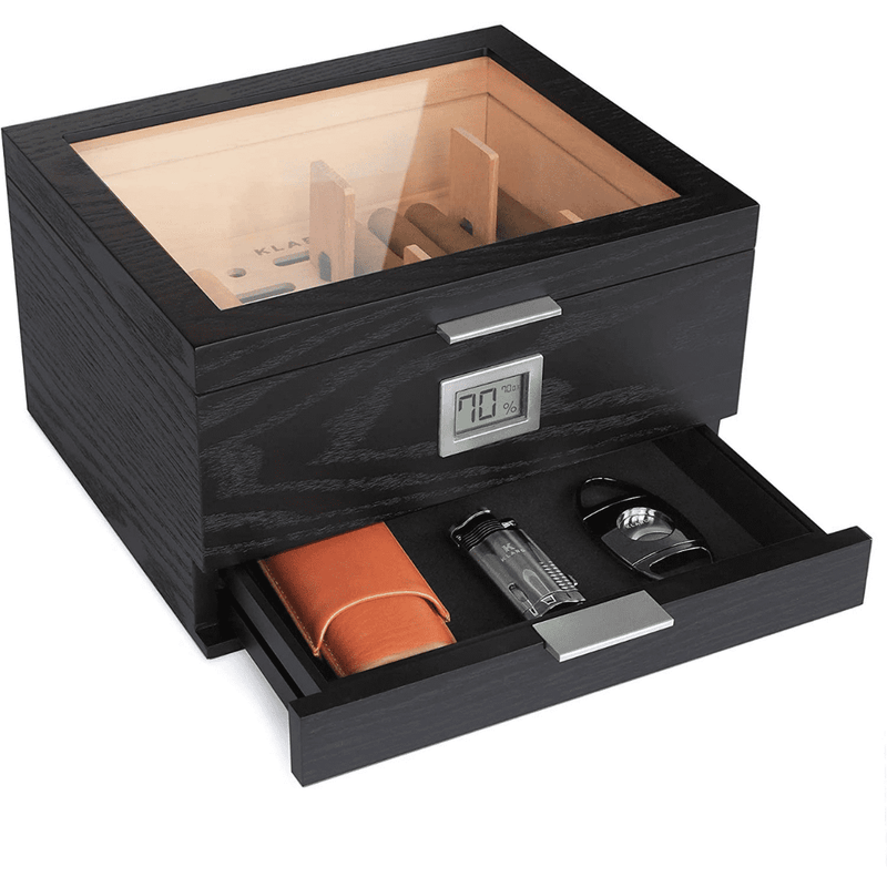 Mill Glass Top Humidor -