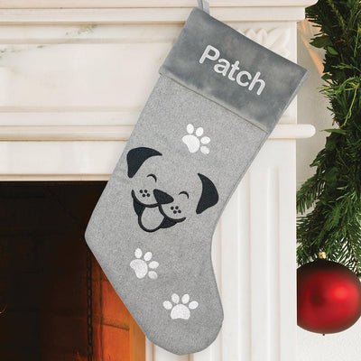 Personalized Happy Dog Stocking -