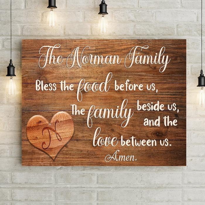 Personalized Family Prayer Premium Canvas -
