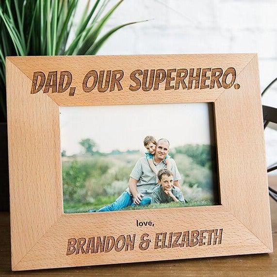 Personalized Wooden Picture Frames for Dad -