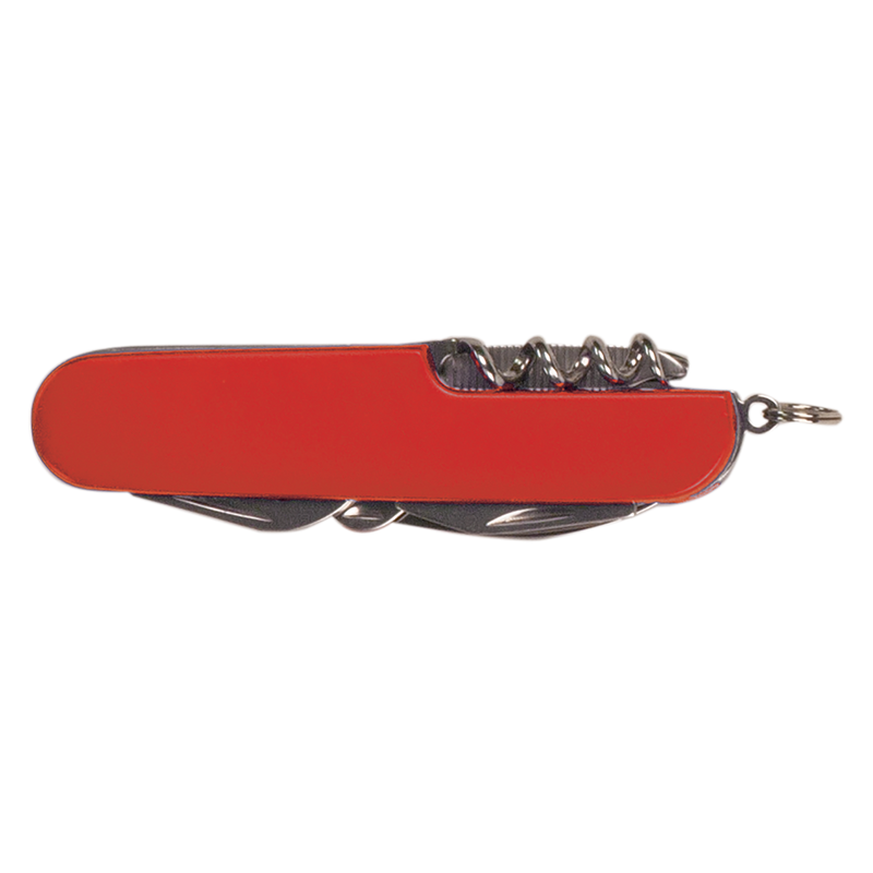 Personalized Red Multi-Tool Pocket Knife -