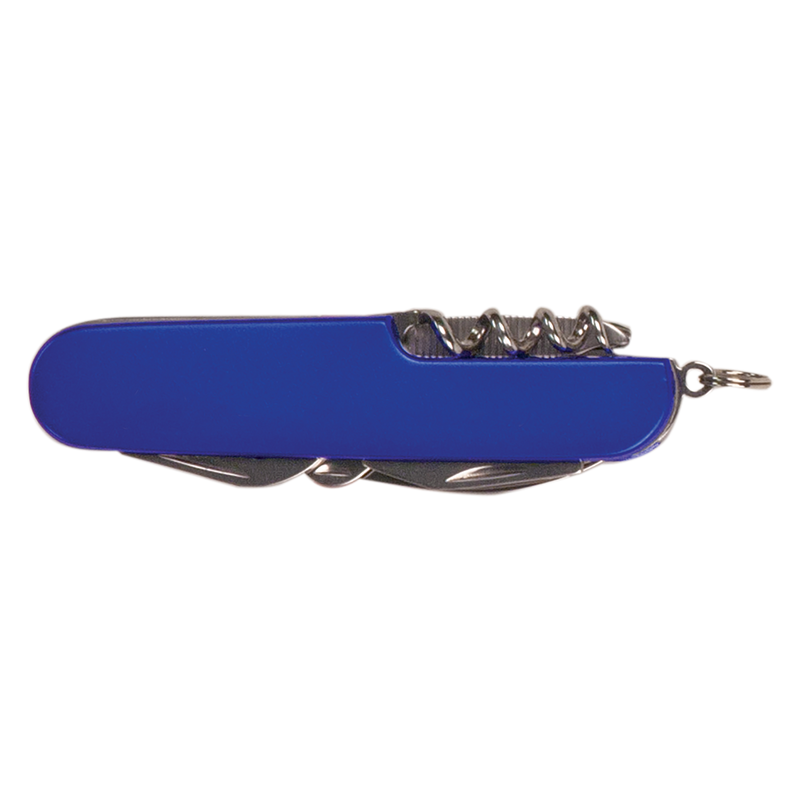Personalized Blue Multi-Tool Pocket Knife -