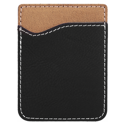 Personalized Leather Phone Wallets - Black - Completeful