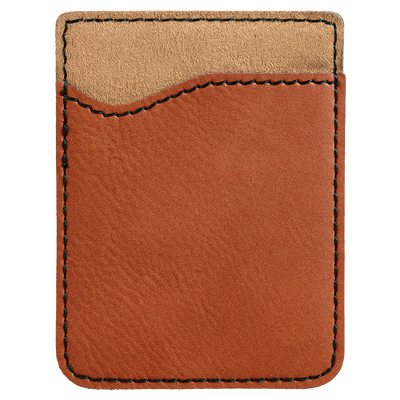 Personalized Leather Phone Wallets - Rawhide - Completeful