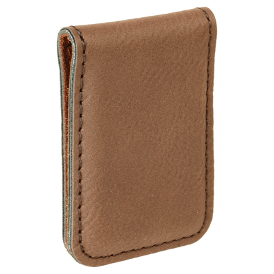 Personalized Leather Money Clip -