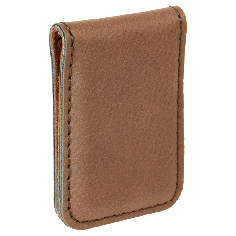 Personalized Leather Money Clip -