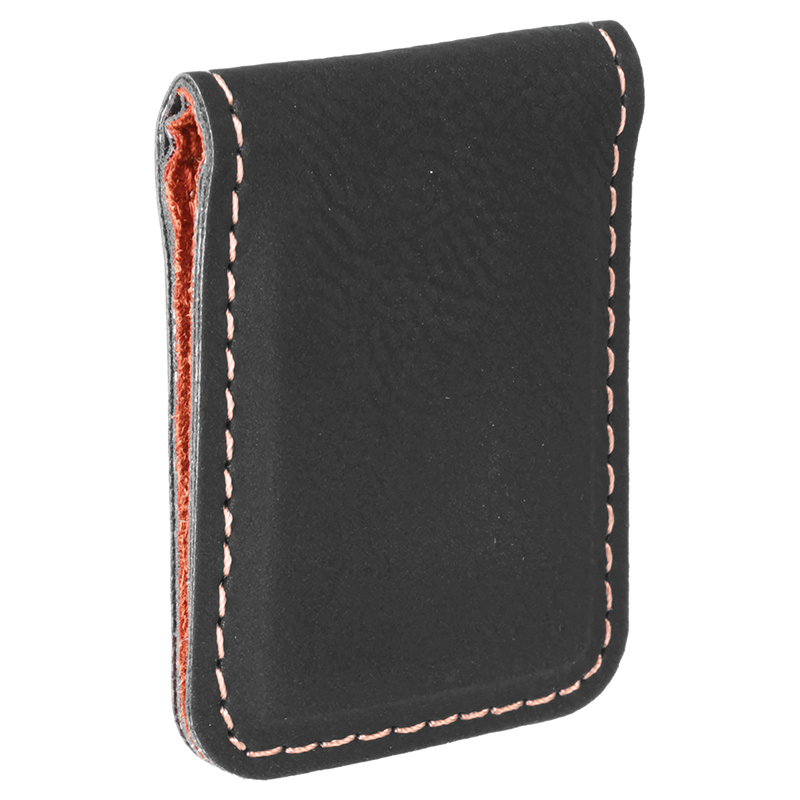 Personalized Leather Money Clip -