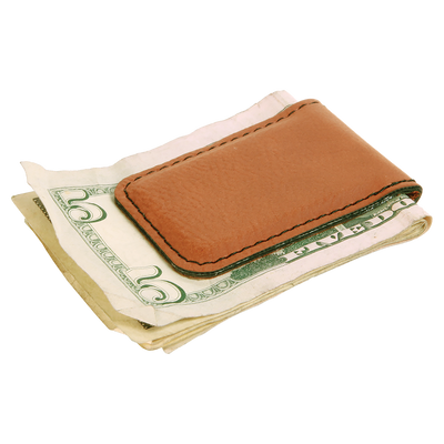 Personalized Leather Money Clip -