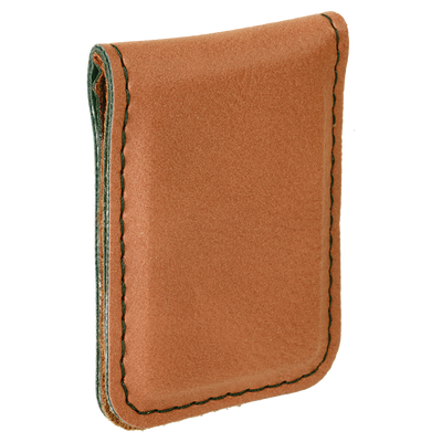 Personalized Leather Money Clip -