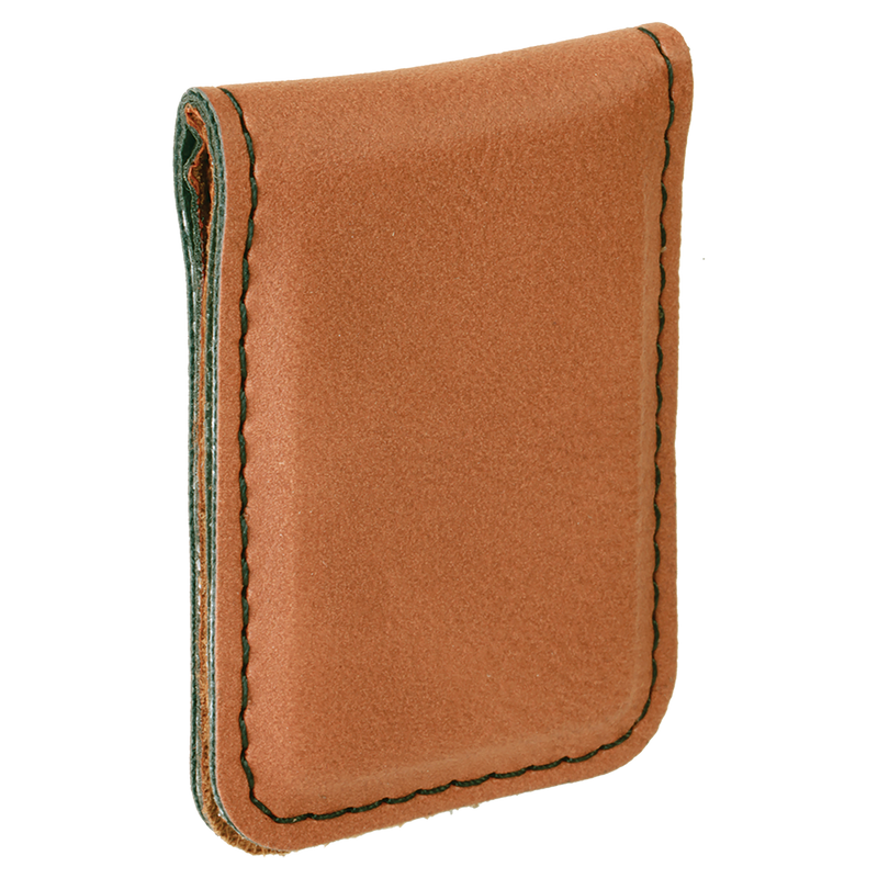 Personalized Leather Money Clip -