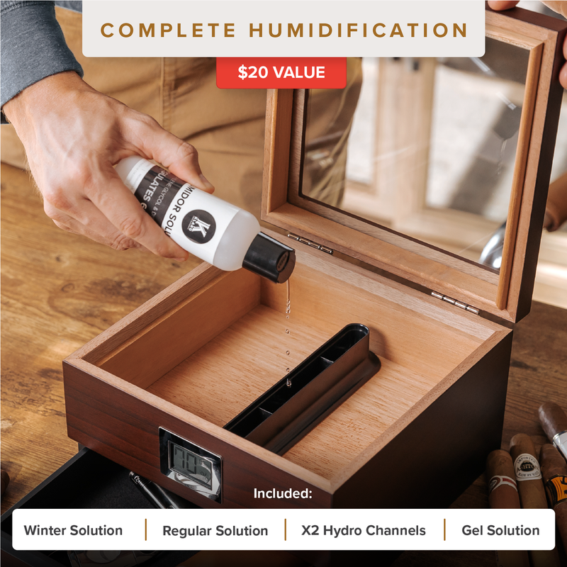 Renzo Glass Top Humidor -
