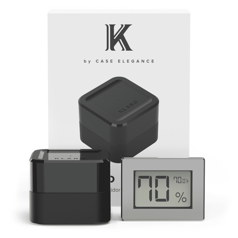 Klaro Valet - Smart Humidor - Gunmetal Finish (Military Black, Military Green, Luca Brown, Kobi)
