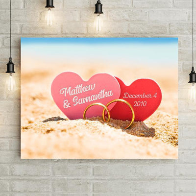 Personalized Wedding Love Canvas -