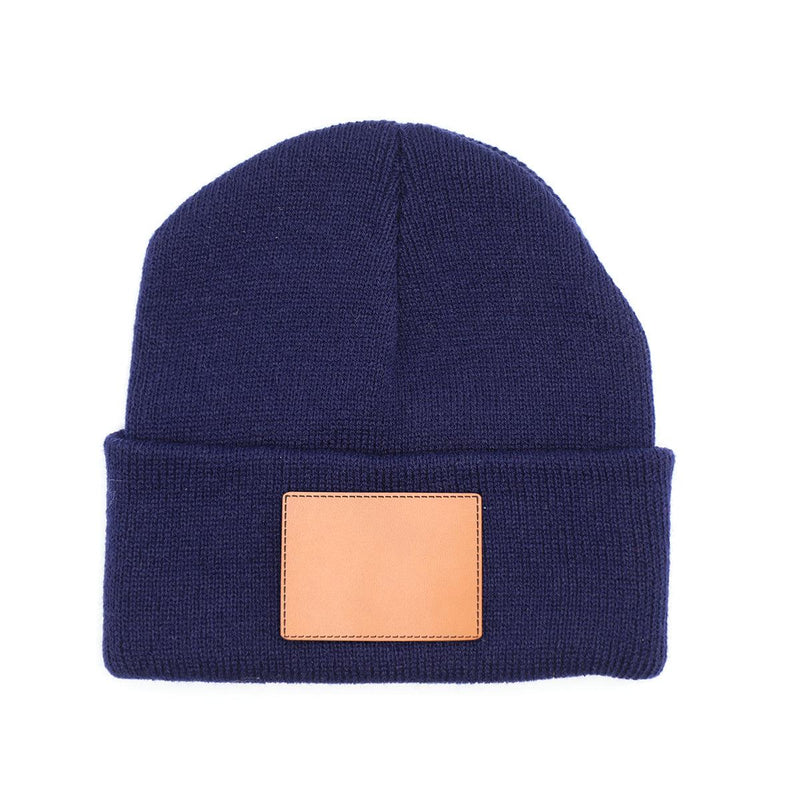 Personalized Kids Knit Beanies - Navy