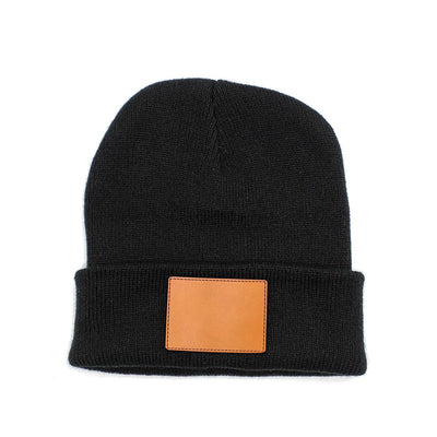 Personalized Kids Knit Beanies - Black - Completeful