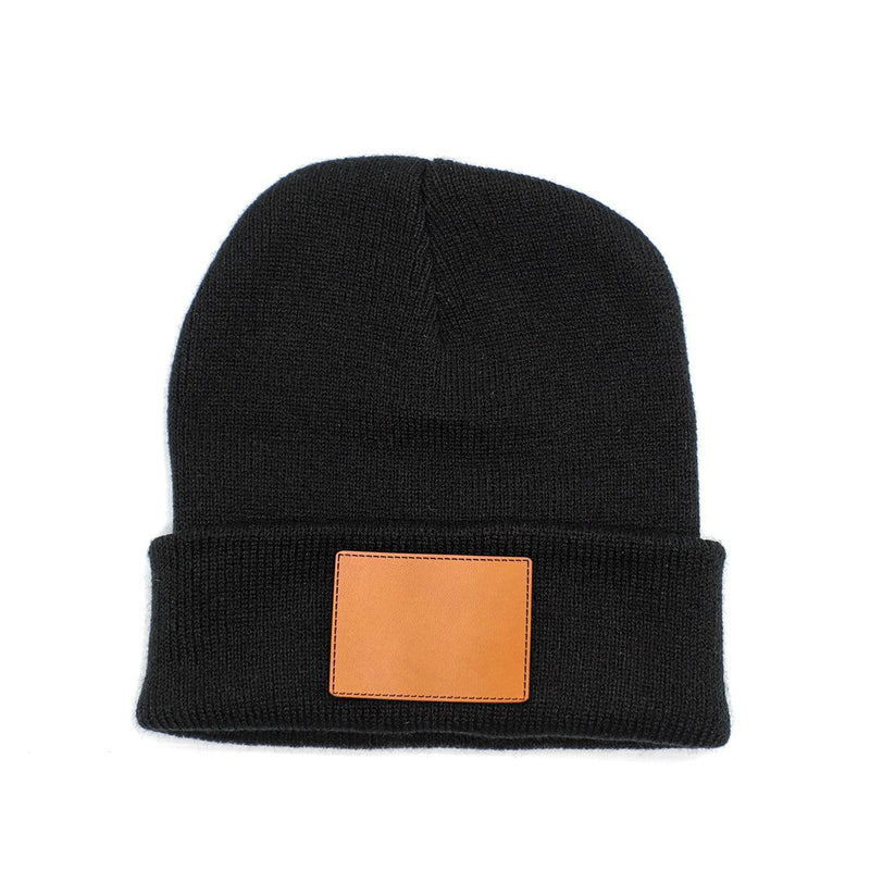 Personalized Knit Beanies - Black - Completeful