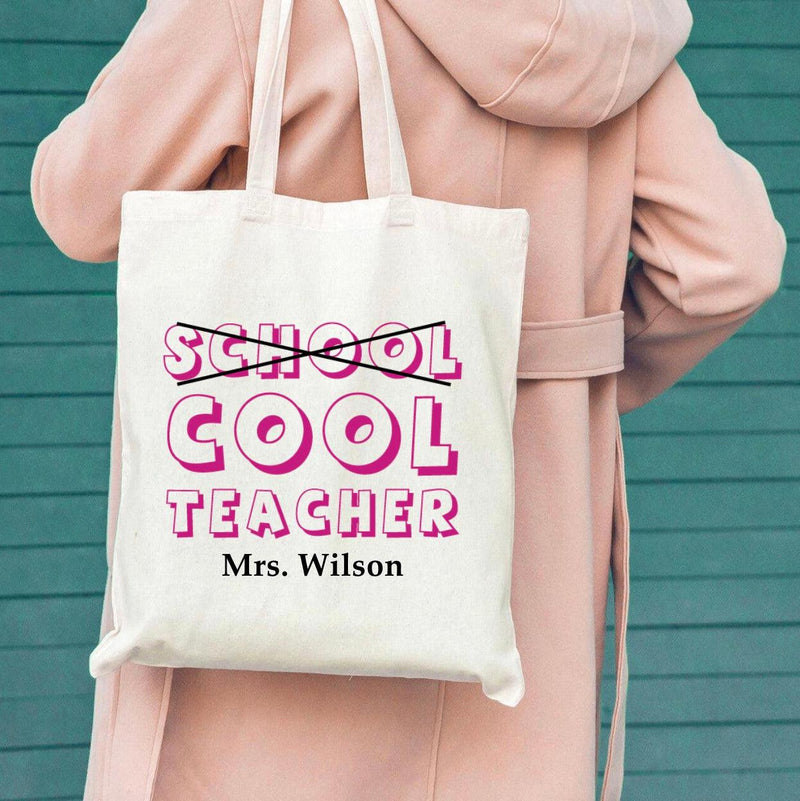 Personalized Teacher Tote Bags -