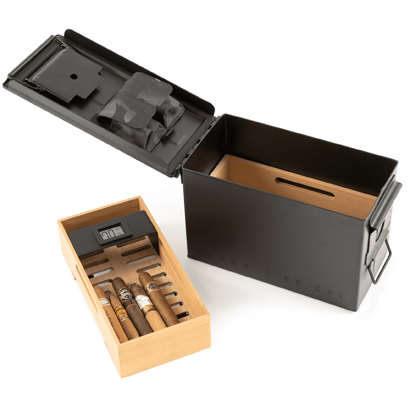 The Smoke Can - Black 50 Cal Humidor -