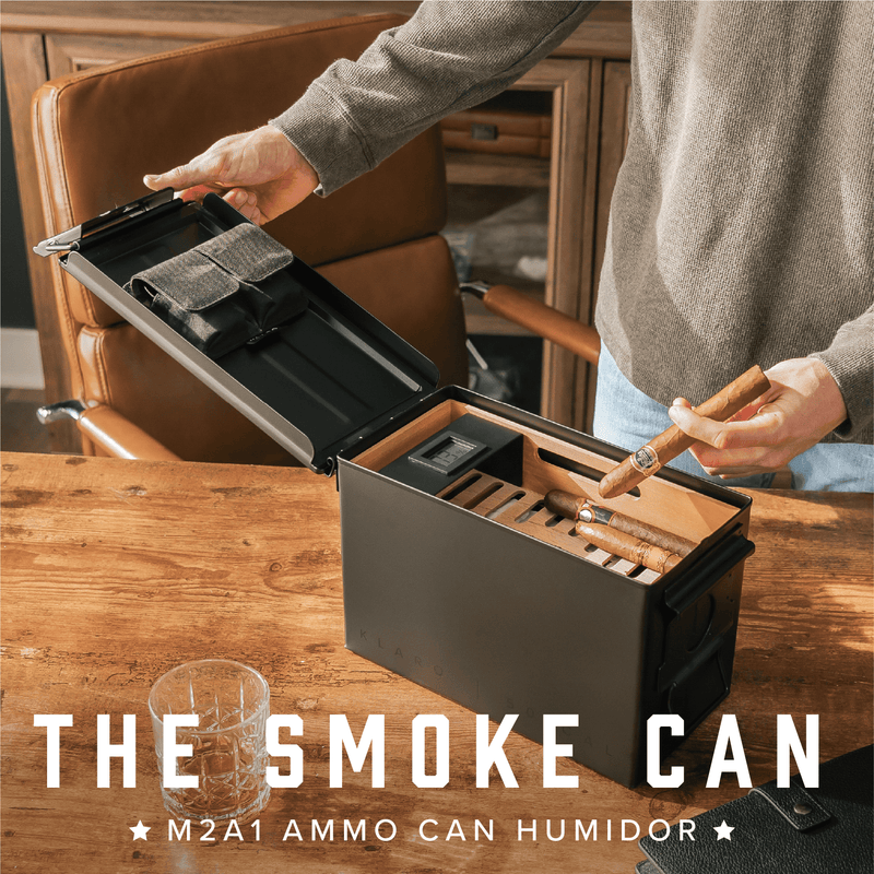 The Smoke Can - Black 50 Cal Humidor -