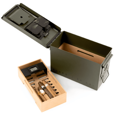 The Smoke Can - Green 50 Cal Humidor -