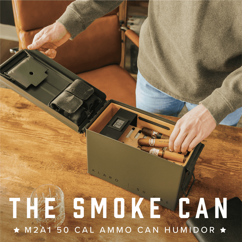 The Smoke Can - Green 50 Cal Humidor -