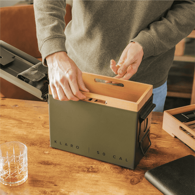 The Smoke Can - Green 50 Cal Humidor -