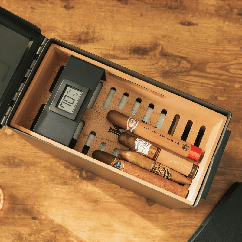 The Smoke Can - Green 50 Cal Humidor -