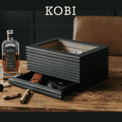 KOBI Glass Top Humidor -