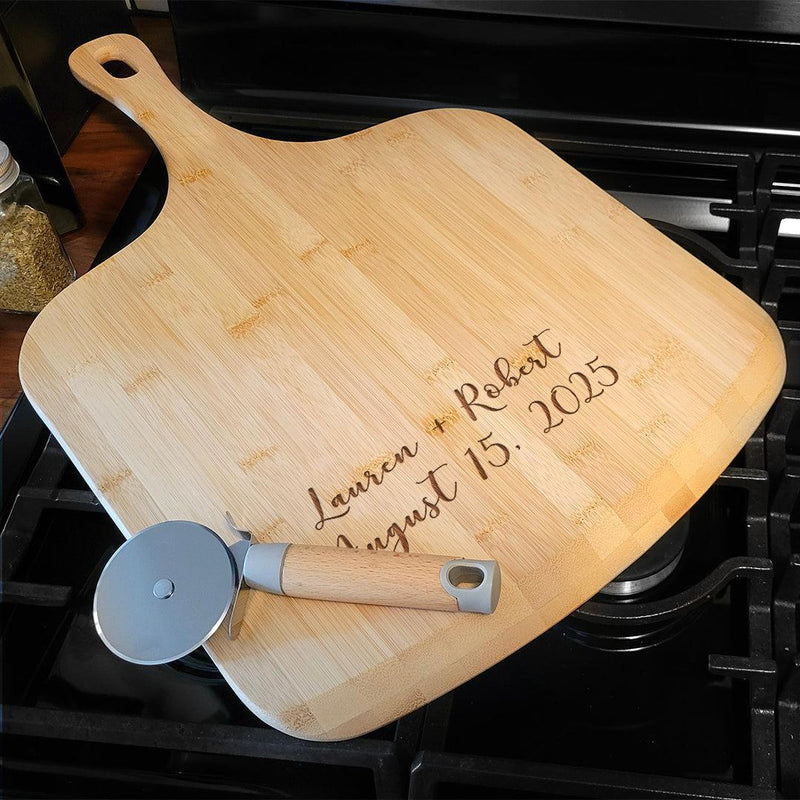 Personalized Bamboo Pizza Board - - Gifts For You Now