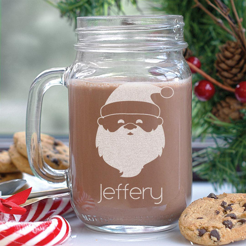 Personalized Santa Mason Jar -