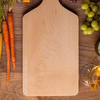 Personalized Large Handled Cutting Boards - Maple