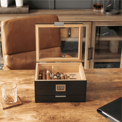 Mill Glass Top Humidor -