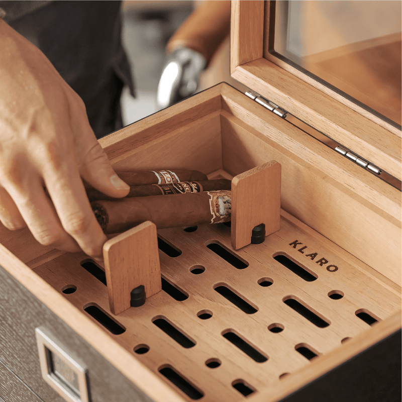 Mill Glass Top Humidor -