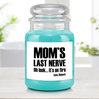 Personalized Mom's Last Nerve Mother's Day Candle - FIJI
