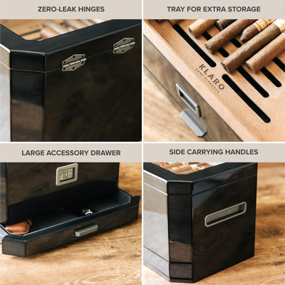 Octodor Glass Top Humidor -