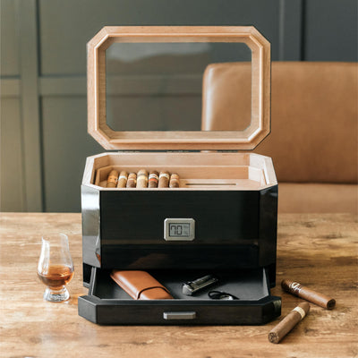 Octodor Glass Top Humidor -