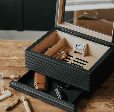 KOBI Glass Top Humidor -