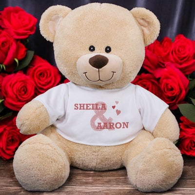 Personalized Couples Names Romantic Teddy Bear - 11"