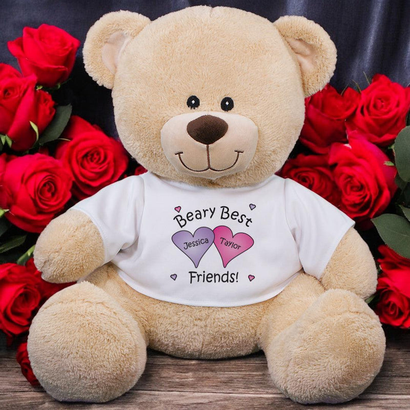 Personalized Names Beary Best Friends Teddy Bear - 11"