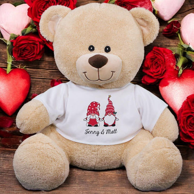 Personalized Names I Love You Gnome Matter What Teddy Bear - 11" - Gifts For You Now