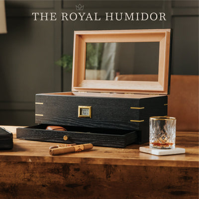 Royal Glass Top Humidor -