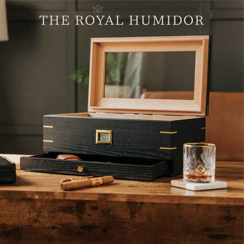 Royal Glass Top Humidor -