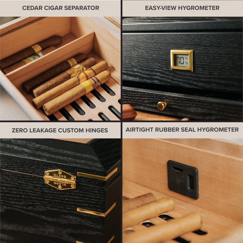Royal Glass Top Humidor -