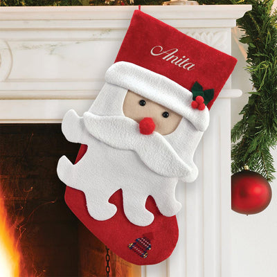 Personalized Beard Christmas Stocking -
