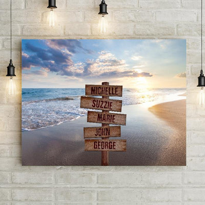 Personalized Seascape Canvas Print -  - Lazerworx