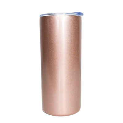Personalized Skinny Mini Tumbler 12 oz - Rosegold
