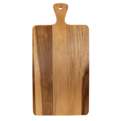 Personalized Acacia and Slate Cutting Board with Handle -