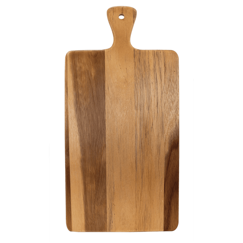 Personalized Acacia and Slate Cutting Board with Handle -