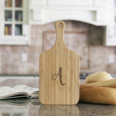 Monogram Handled Bamboo Serving Boards -  - Qualtry